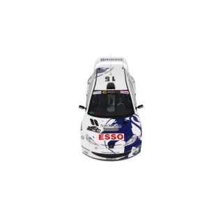 PEUGEOT 206 WRC WHITE TOUR DE CORSE 1999 G. Panizzi / H. Panizzi OttO mobile 1:12 Resinemodell (Türen, Motorhaube... nicht zu öffnen!)